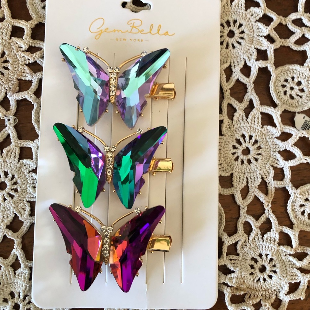GemBella Butterfly Hair Clips- $30 or $25 w/offer